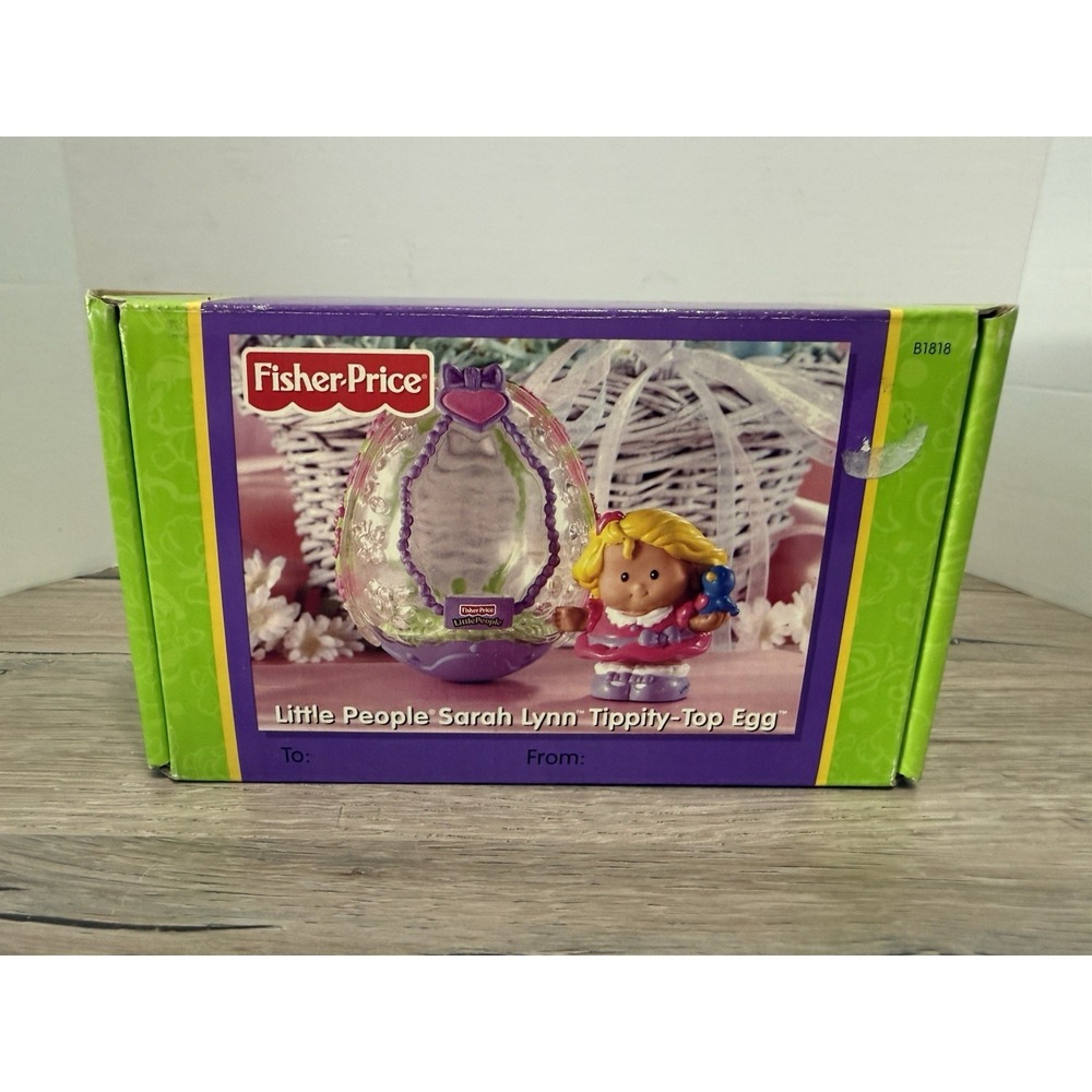Fisher Price Little People Sarah Lynn Tippity Top Egg Easter Hunt New Open Box